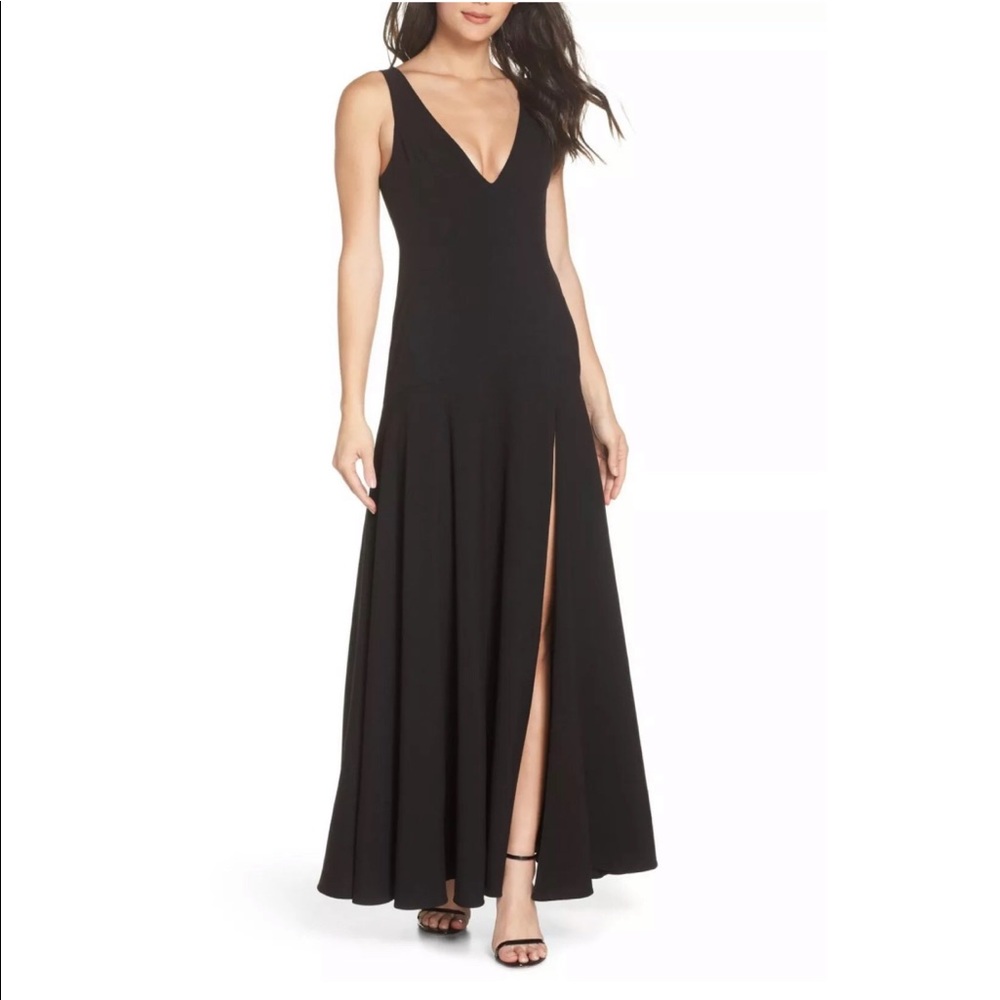❌SOLD❌Fame and Partners Hazel Front Slit Gown